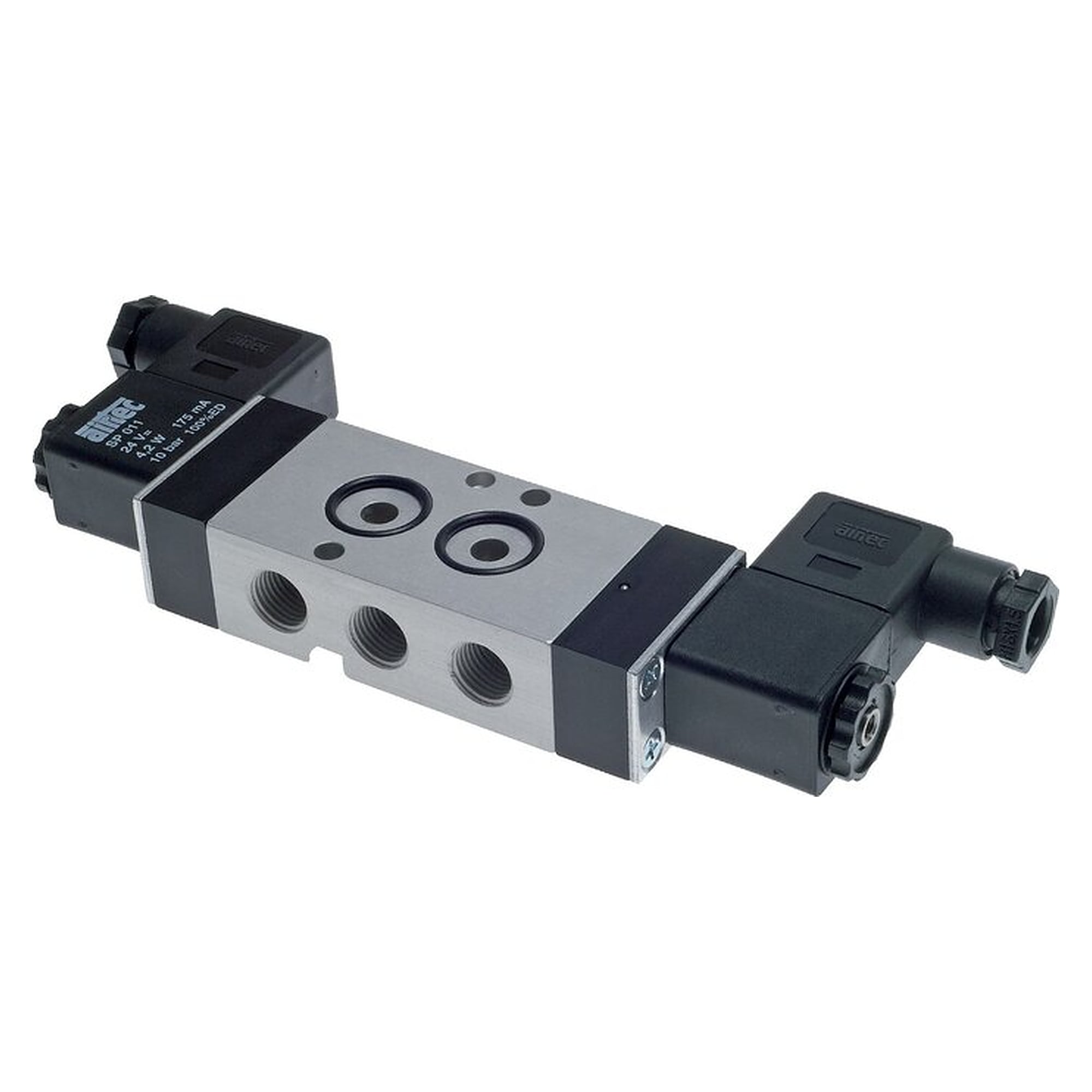 NAMUR-Magnetventil, 5/2-Wege Impulsventil (bistabil), G 1/4", 24 V DC von Airtec, 3 - 8
