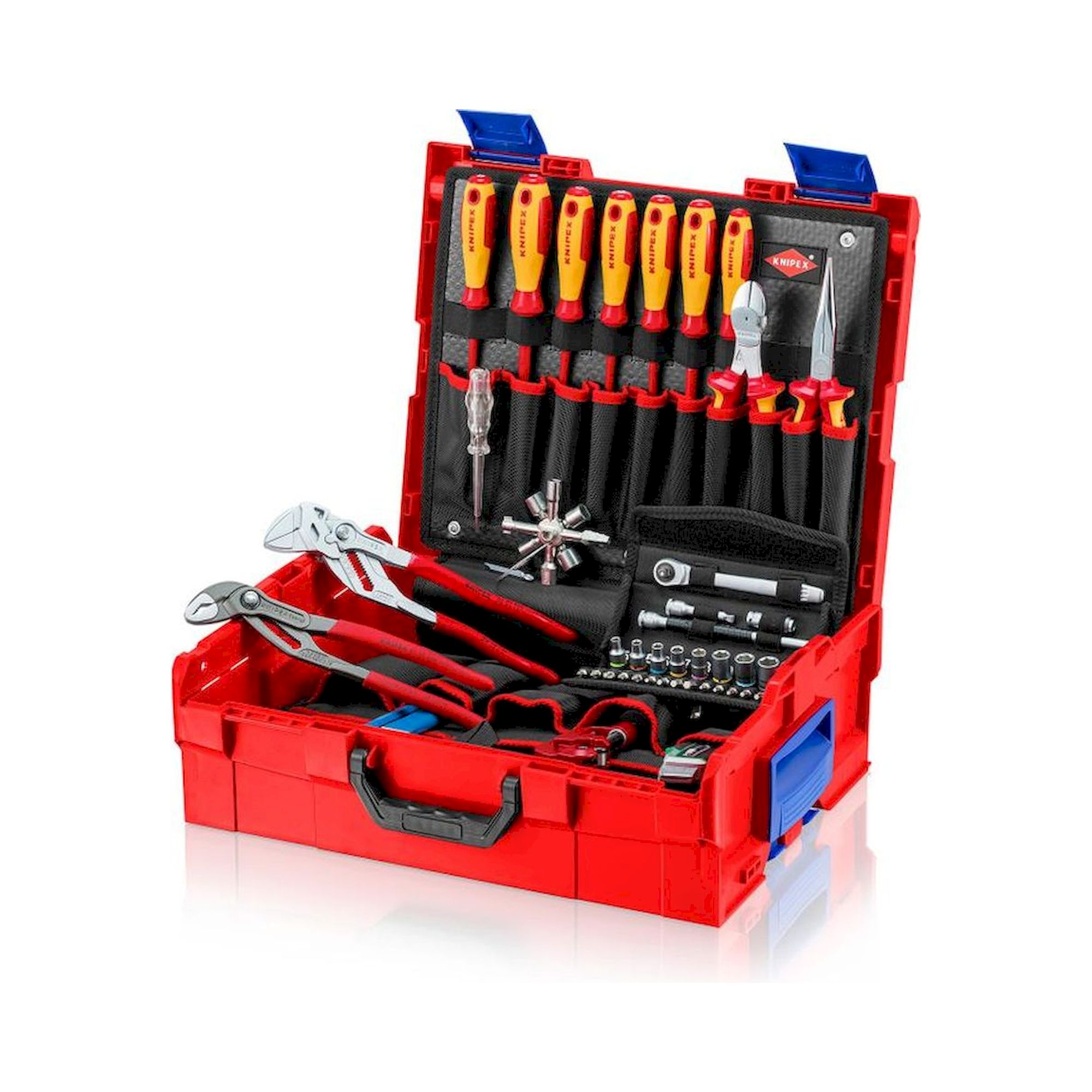 Knipex 00 21 19 LB E. L-BOXX "Elektro", 63-teilig
