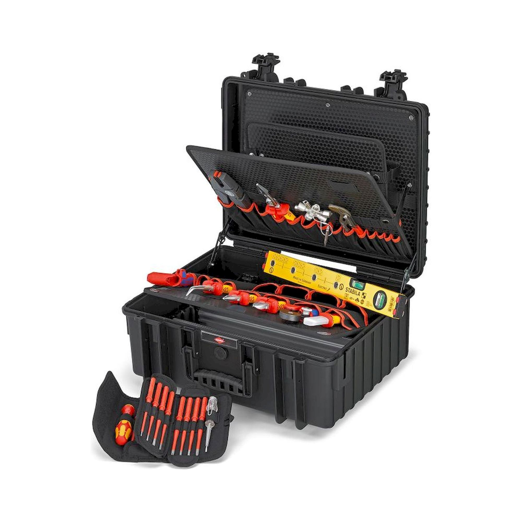 Knipex 00 21 36. Werkzeugkoffer "Robust34" Elektro, 26-teilig