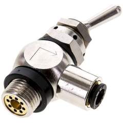 KO-31406. Tilt lever valve 3/2-way (NC), G 1/4"-6 mm