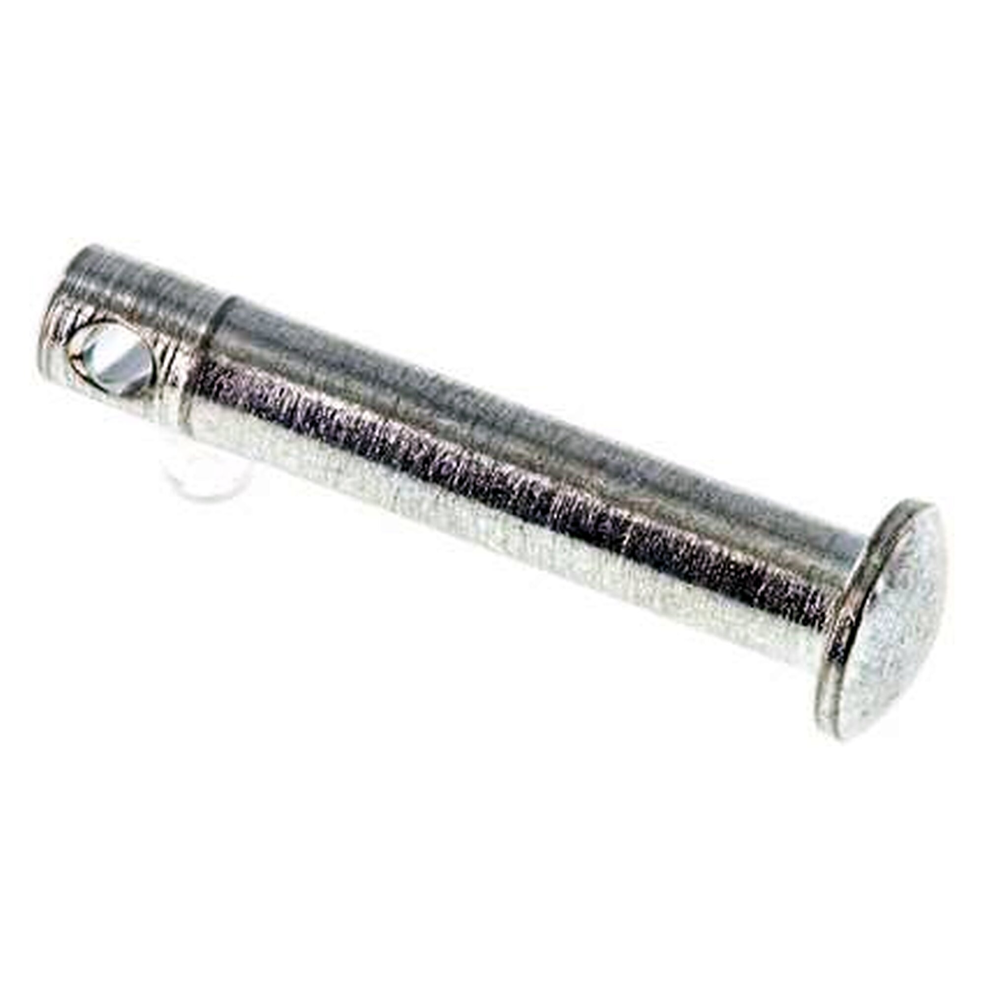 Sealing pin for flat steel handles with lock adapter, for securing the handle position