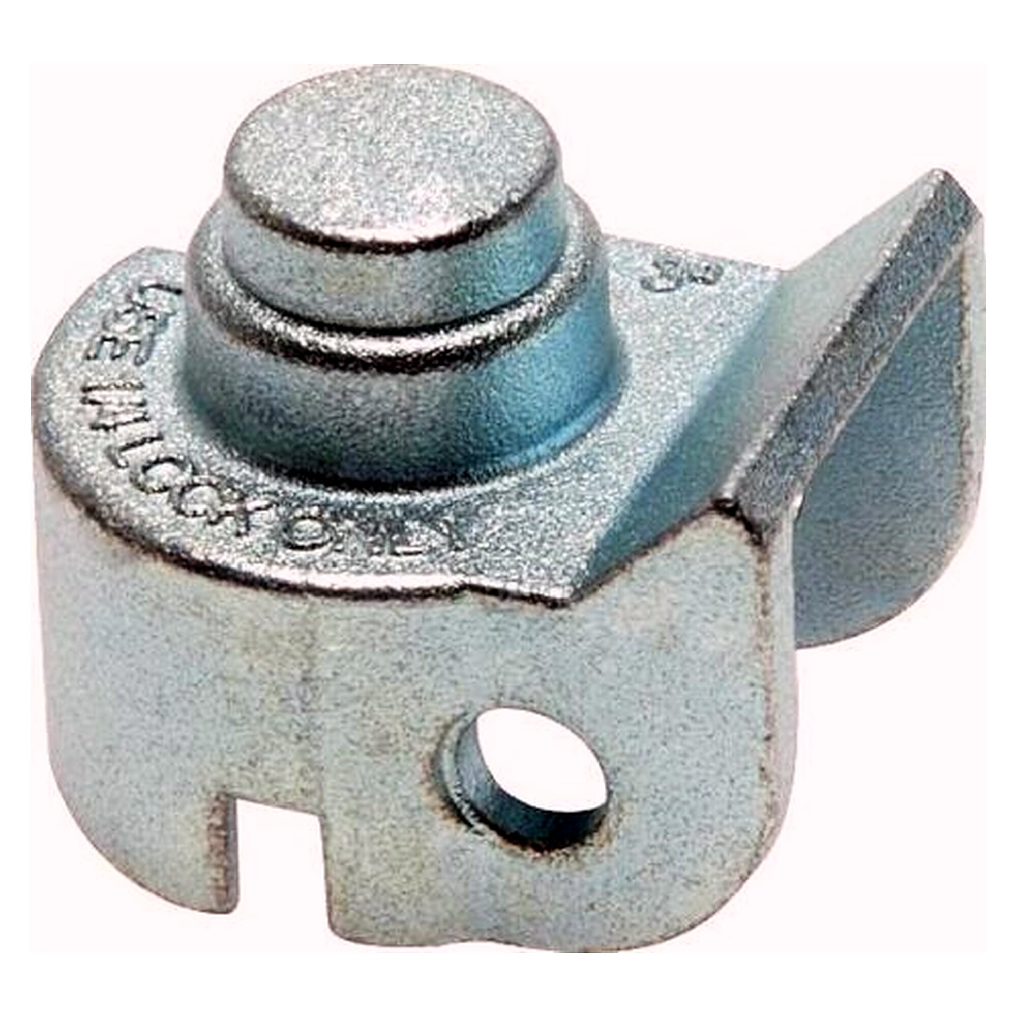 Schlossadapter für Flachstahlgriffe, Größe 3, 6 mm Bohrung zum Abschließen