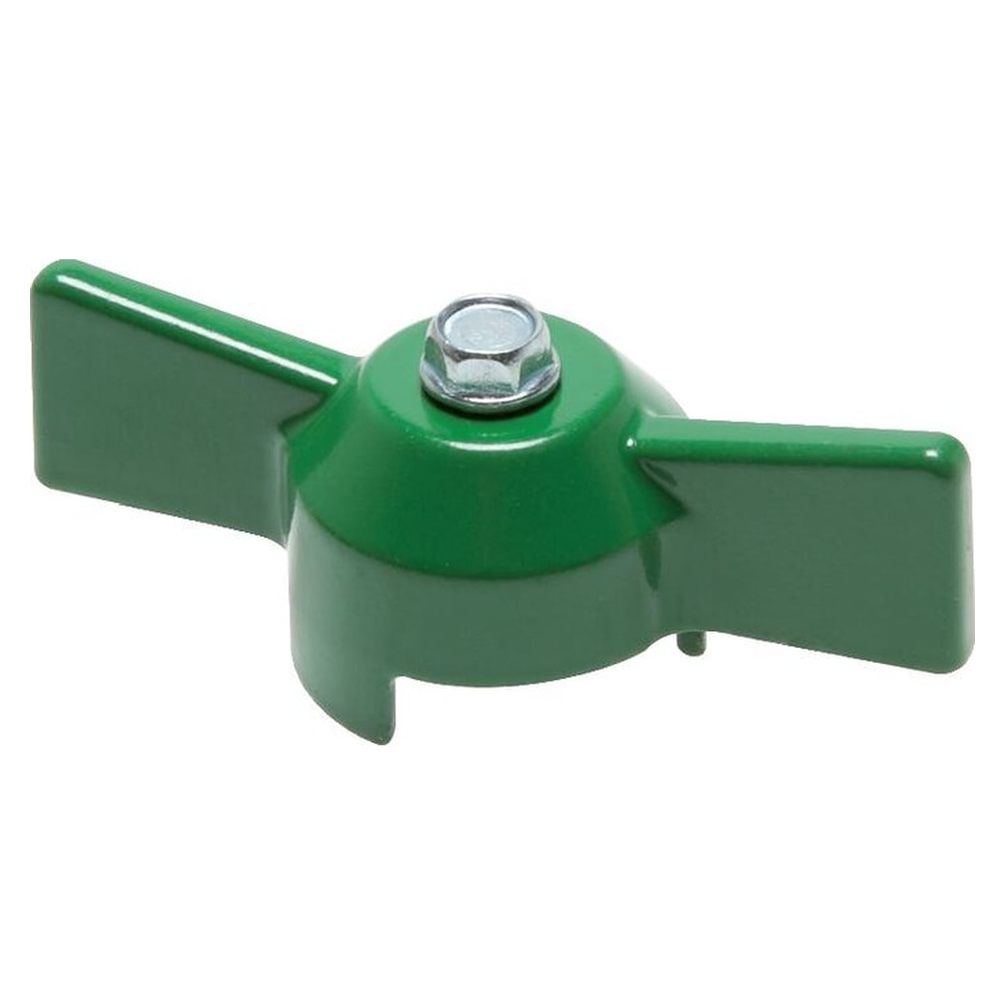 Kombigriff für Kugelhähne, Größe 3, Knebel, Aluminium lackiert, grün