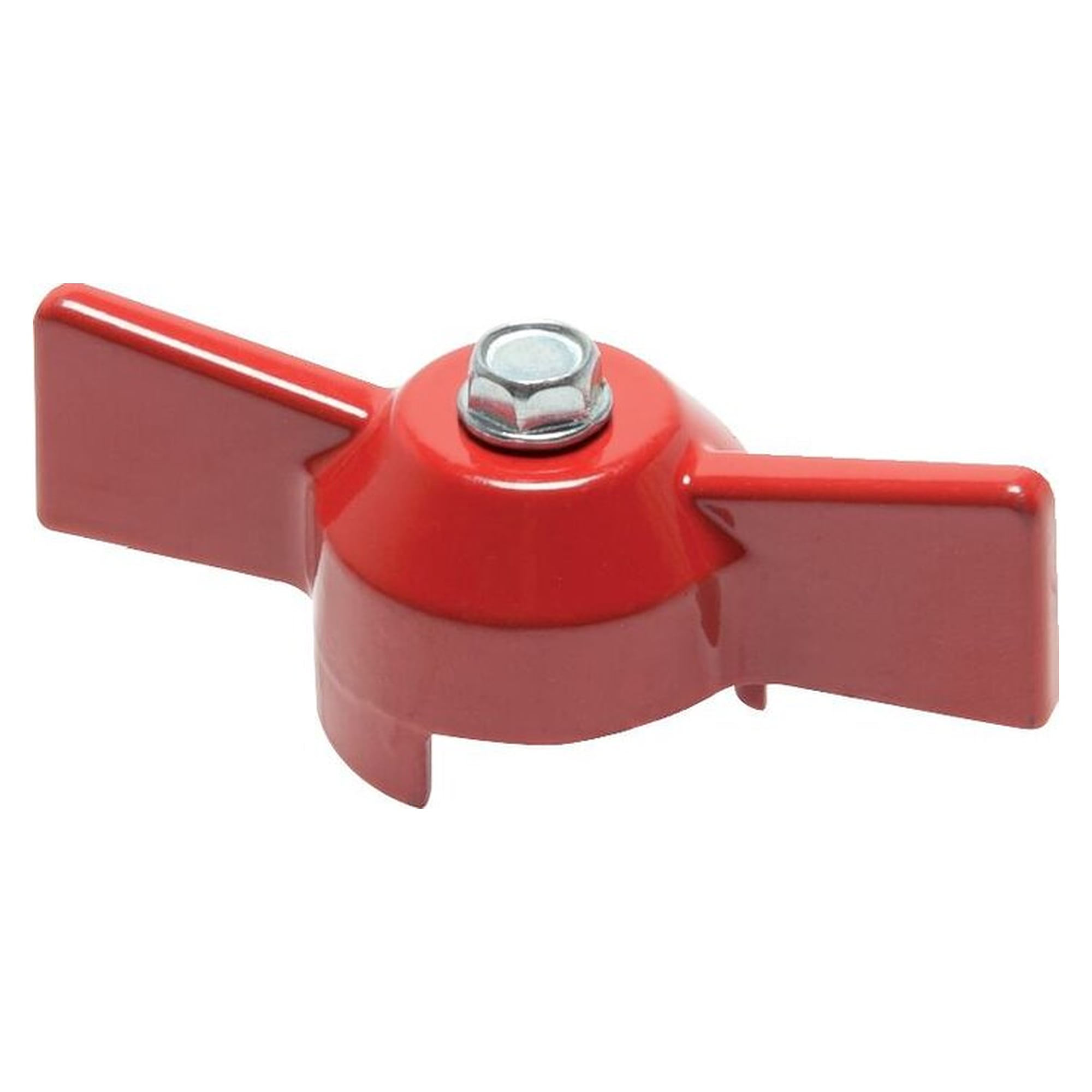 Kombigriff für Kugelhähne, Größe 3, Knebel, Aluminium lackiert, rot
