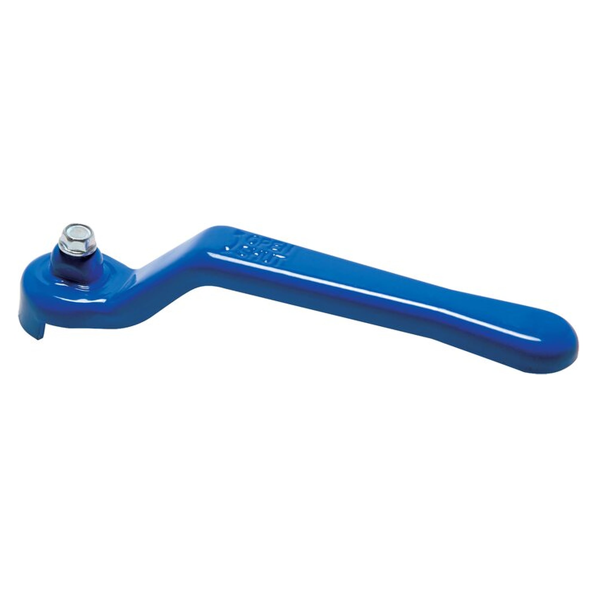 Combination handle for ball valves, size 1, standard, zinc-plated and painted steel, blue