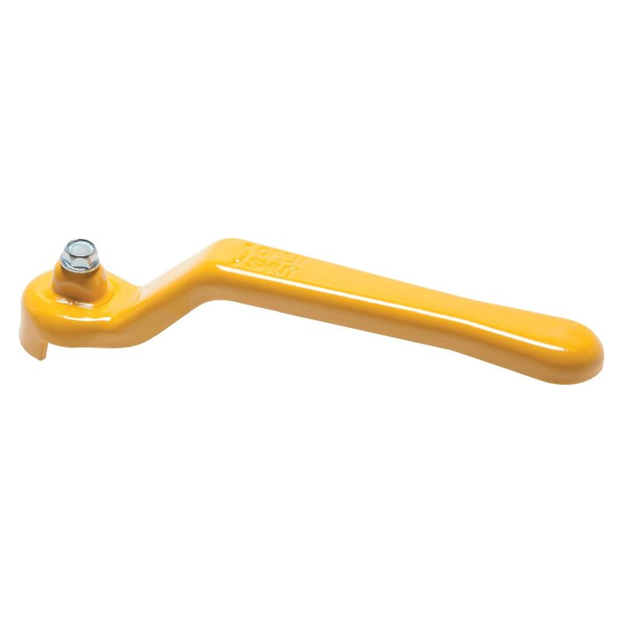Combination handle for ball valves, size 3, standard, zinc-plated and painted steel, yellow