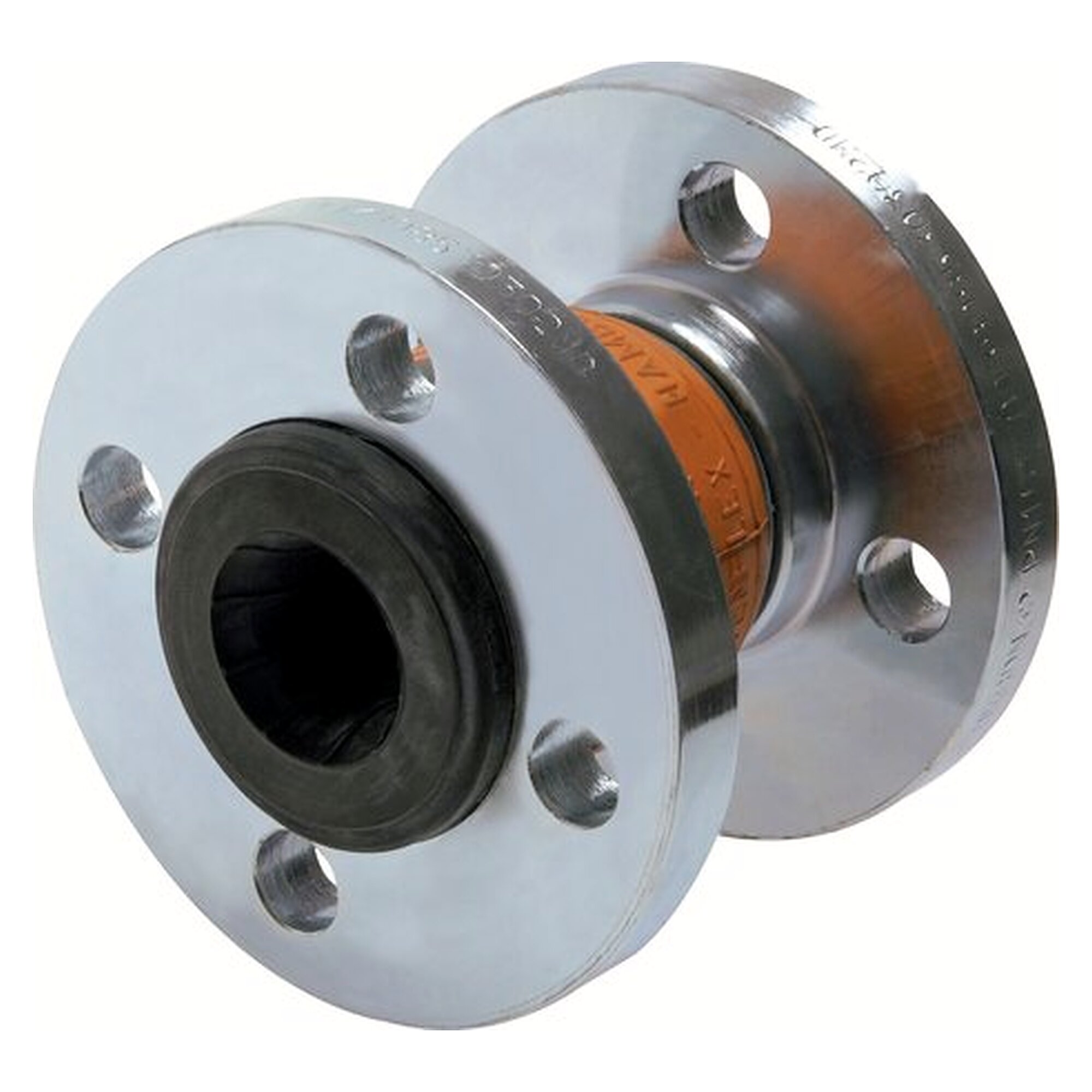 Elastomer-Kompensator, Flanschanschluss DN125-PN16 (DIN/EN), Balg aus Butyl (CIIR)