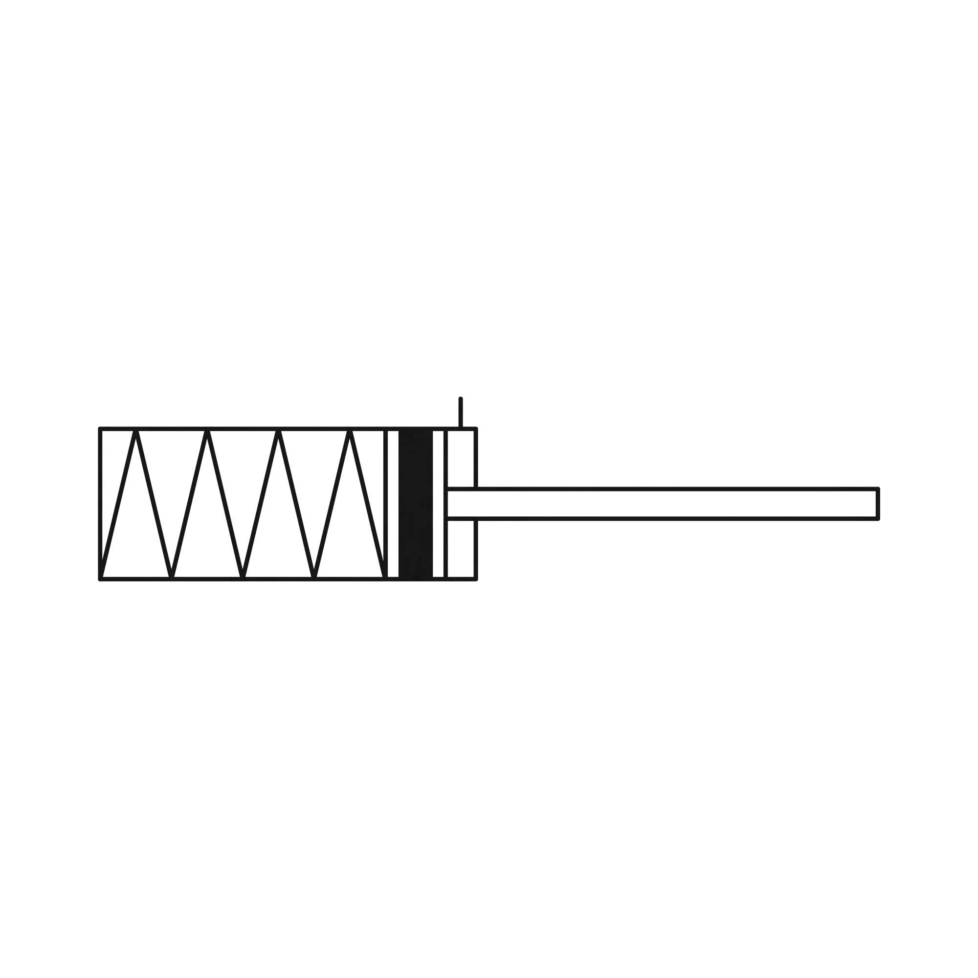 Compact cylinder, single-acting, extending, Piston Ø 20, Stroke 5, M5, ISO21287 - Riegler 155960
