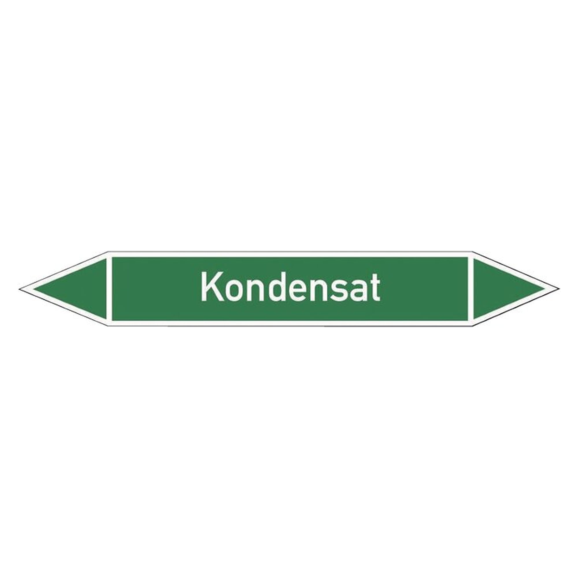 Rohrleitungskennzeichnung, Doppelpfeil, selbstklebend, 37 x 270 mm, Kondensat