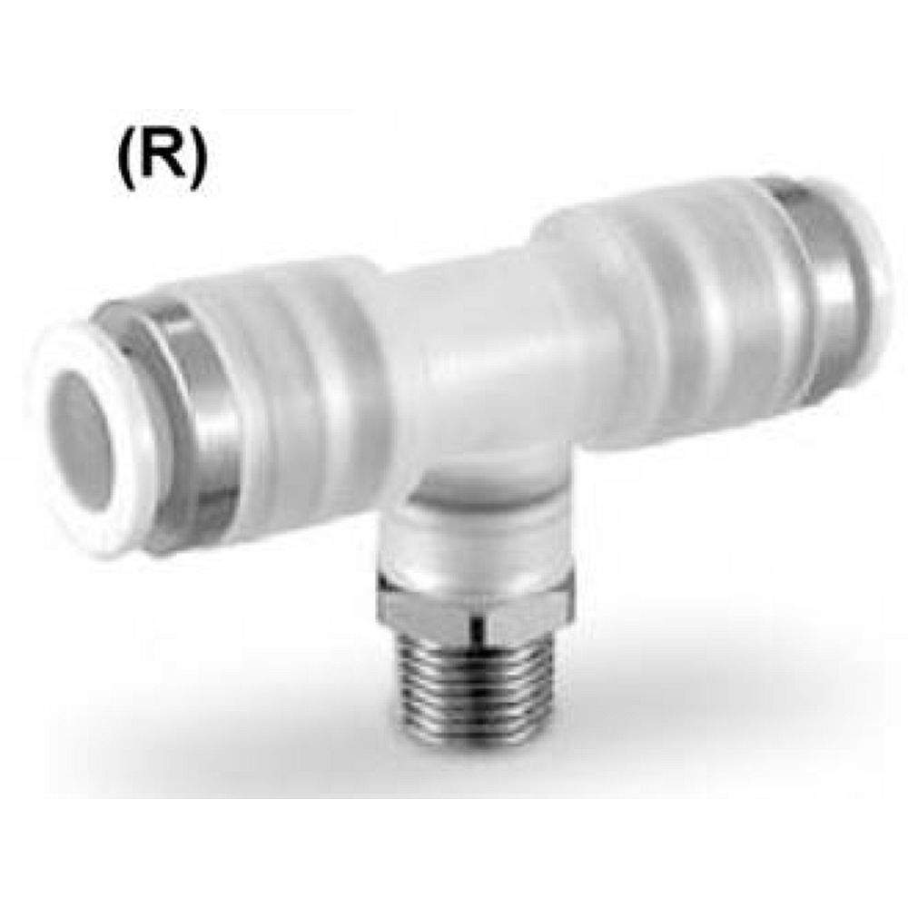 SMC KPGT08-00. Male Branch Tee for Air Drive System - KPQT/KPGT