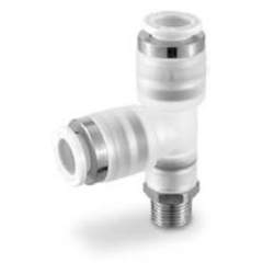 SMC KPGY10-02. Male Run Tee for Air Drive System - KPQY/KPGY