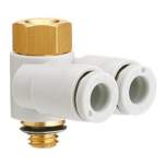 SMC KQ2ZF04-01NS. Branch Universal Female Elbow - KQ2ZF