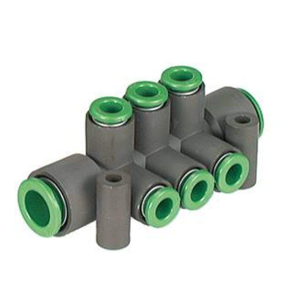 SMC KRM11-08-12-10. KRM, Flame Resistant, One-touch Fitting Manifold