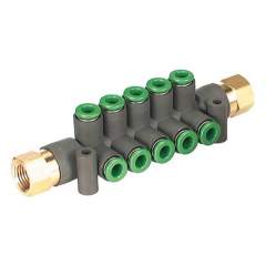 SMC KRM11-08-12-6. KRM, Flame Resistant, One-touch Fitting Manifold