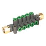 SMC KRM12-06-02-6. KRM, Flame Resistant, One-touch Fitting Manifold