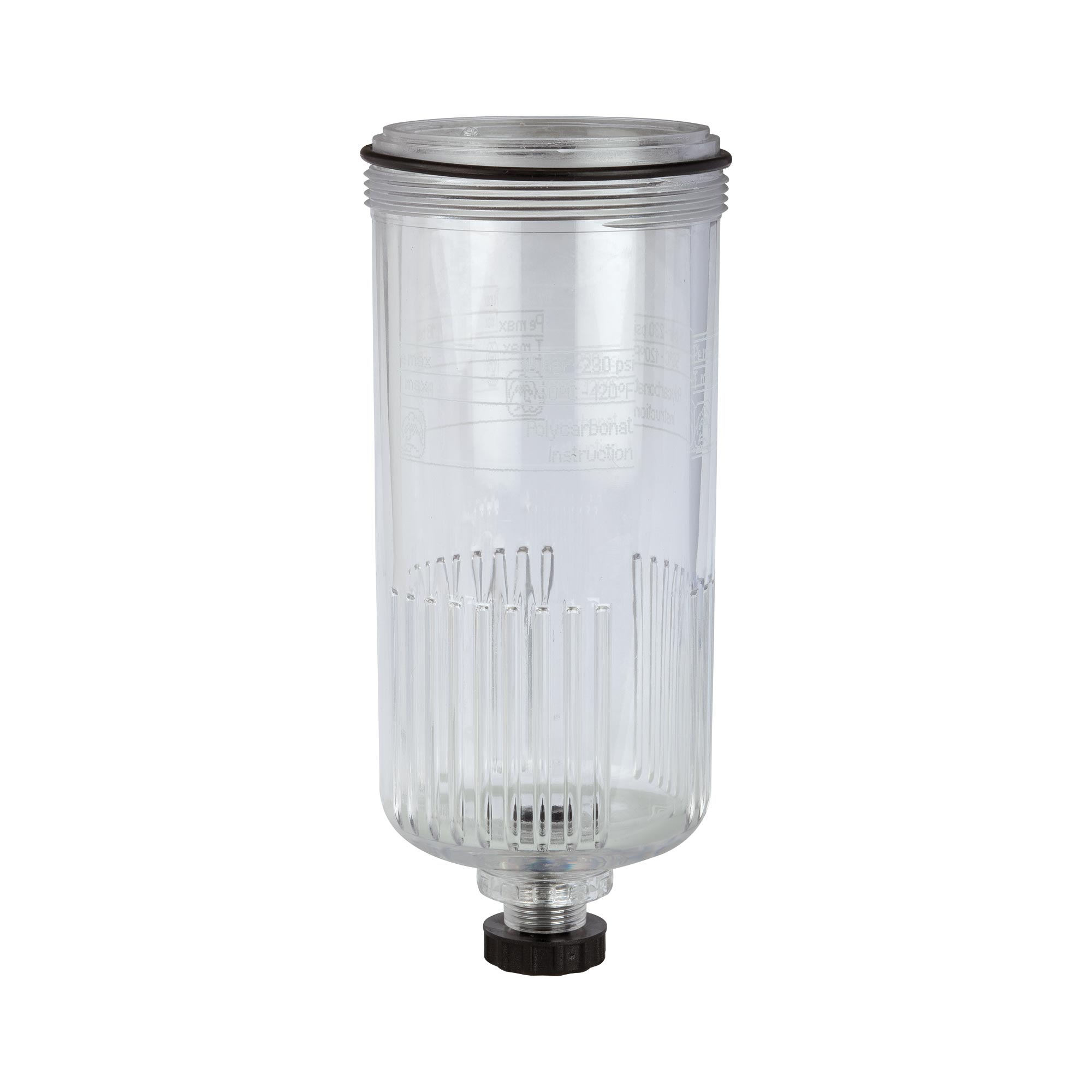 Polycarbonate container, incl. O-ring - Riegler 100504