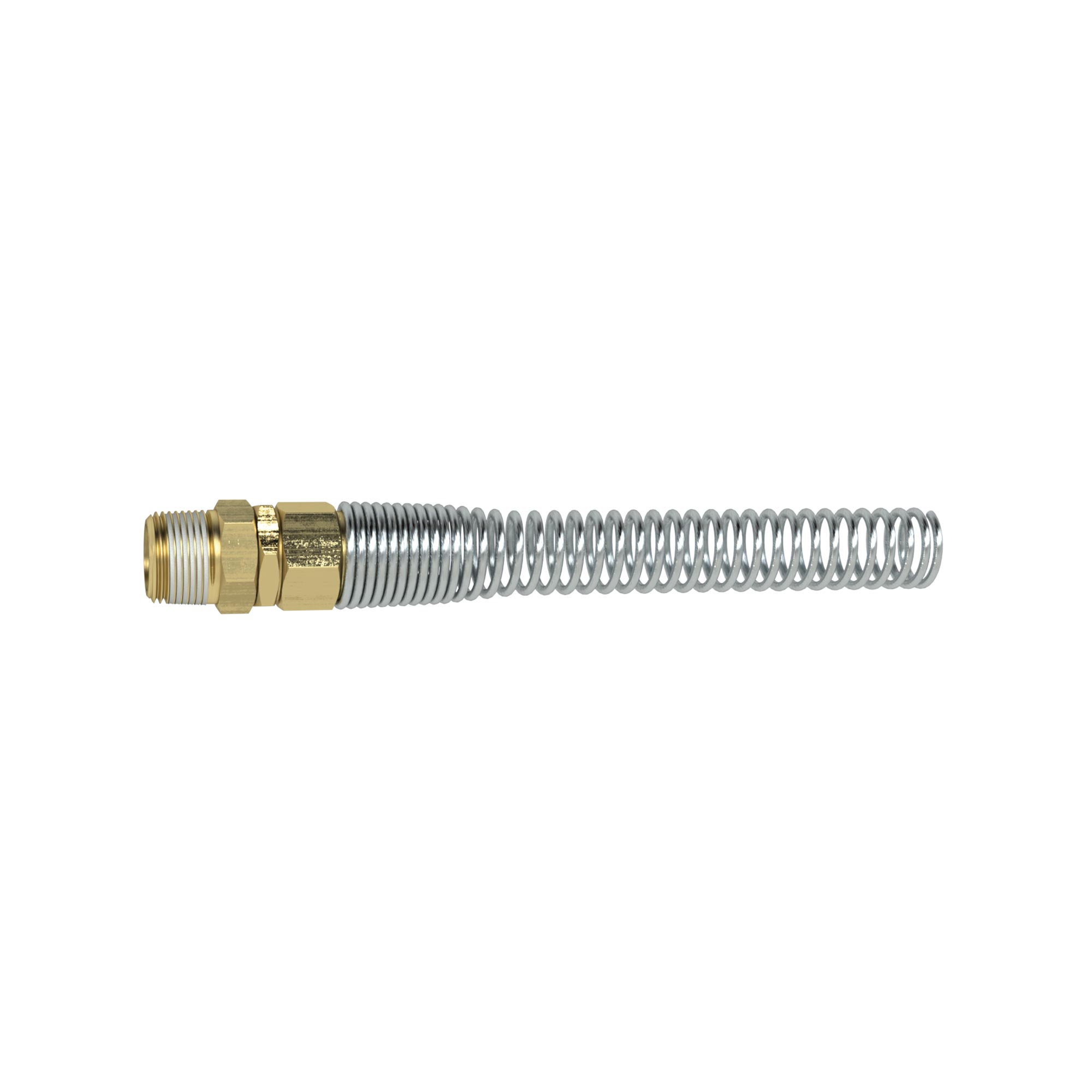 Rotating fitting, kink protection spring, R 1/8, Hose Ø 5x3 - Riegler 159788