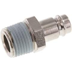 Kupplungsstecker (NW10) R 1/2"(AG), Stahl gehärtet & vernickelt