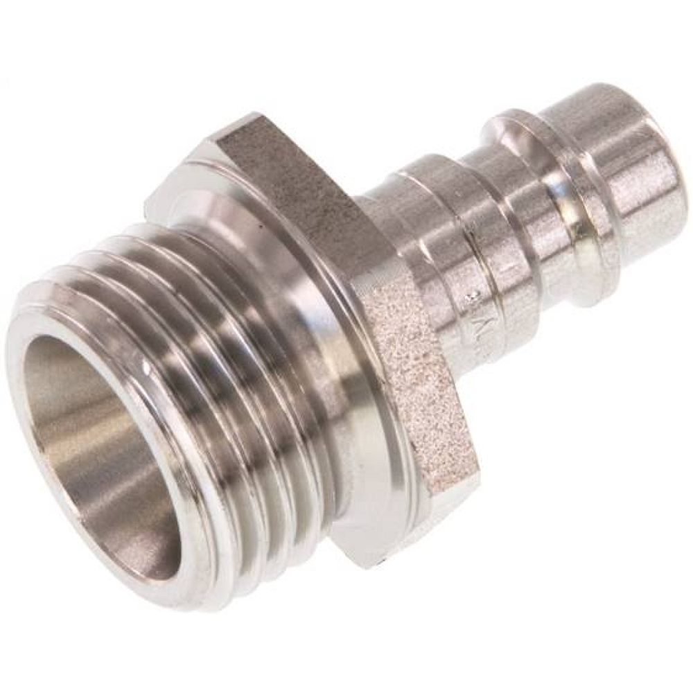 Kupplungsstecker (NW7,2) G 1/2"(AG), Edelstahl