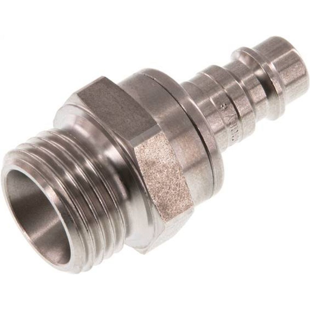 Kupplungsstecker (NW7,2) G 1/2"(AG), Edelstahl