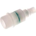 Parker KSG 12 NW7 PV BA. Kupplungsstecker (NW7,2) G 1/2", PVDF absperrend