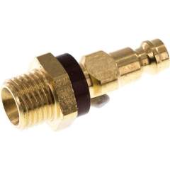 Kupplungsstecker (NW5) G 1/4"(AG), braun, Dreieck 9,5 mm