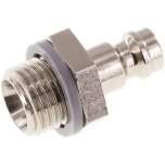 Kupplungsstecker (NW5) G 1/4"(AG), Messing vernickelt