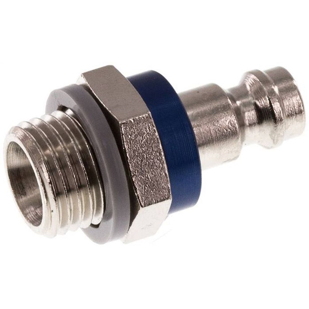 Kupplungsstecker (NW5) G 1/4"(AG), Messing vernickelt