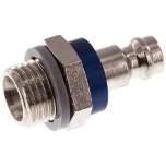 Kupplungsstecker (NW5) G 1/4"(AG), Messing vernickelt