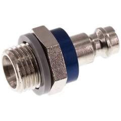 Kupplungsstecker (NW5) G 1/4"(AG), Messing vernickelt