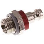 Kupplungsstecker (NW5) G 1/4"(AG), Messing vernickelt