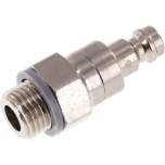 Kupplungsstecker (NW5) G 1/4"(AG), Messing vernickelt