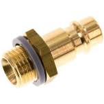 Kupplungsstecker (NW7,2) G 1/4"(AG), Messing