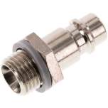 Kupplungsstecker (NW7,2) G 1/4"(AG), Messing vernickelt