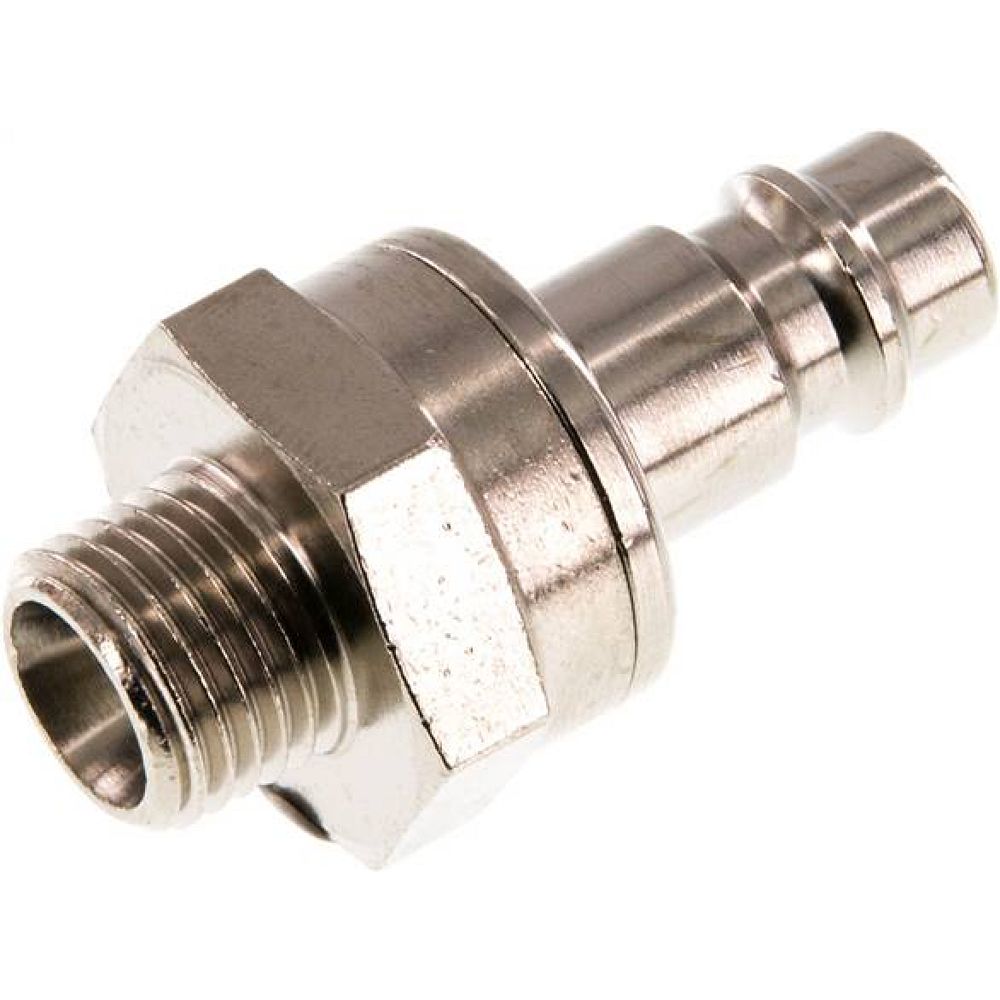 Kupplungsstecker (NW7,2) G 1/4"(AG), Messing vernickelt