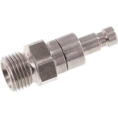 Kupplungsstecker (NW2,7) G 1/8"(AG), Edelstahl