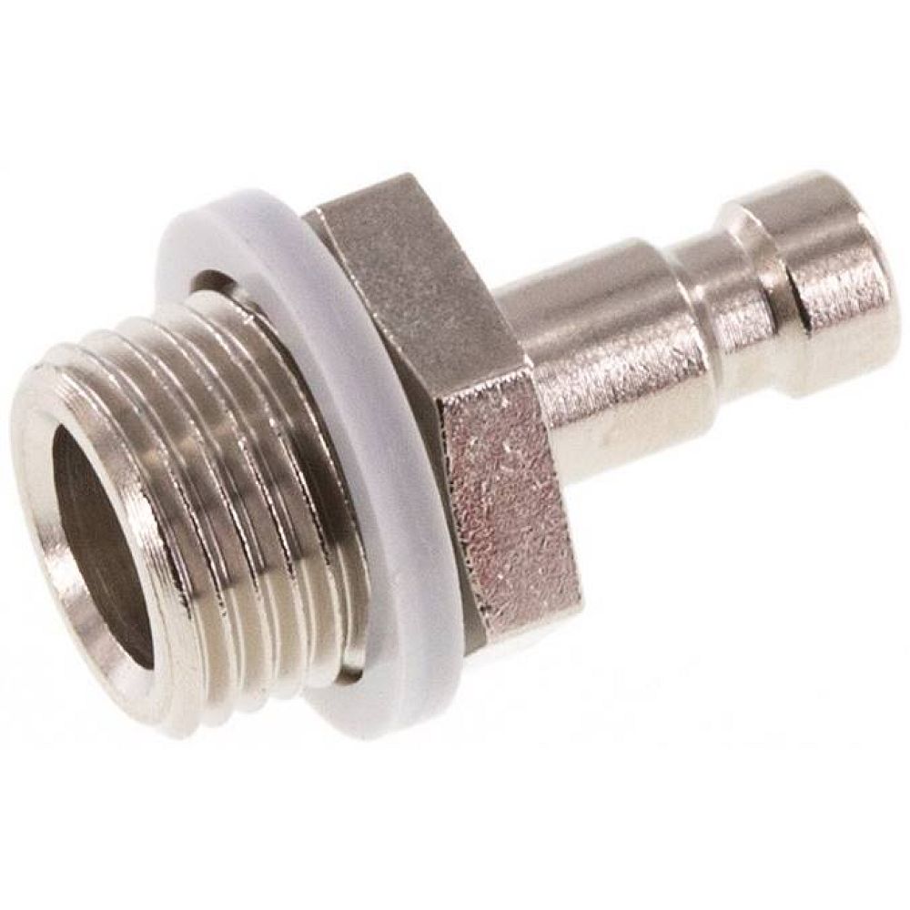 Kupplungsstecker (NW2,7) G 1/8"(AG), Messing vernickelt