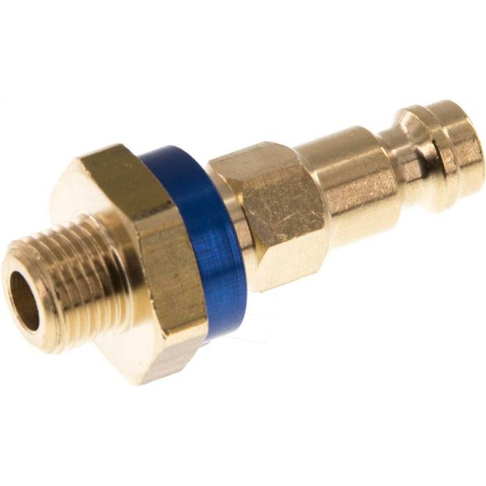 Kupplungsstecker (NW5) G 1/8"(AG), blau, Sechseck SW10