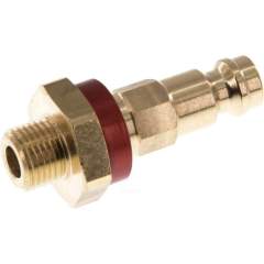 Kupplungsstecker (NW5) G 1/8"(AG), rot, Achteck SW10