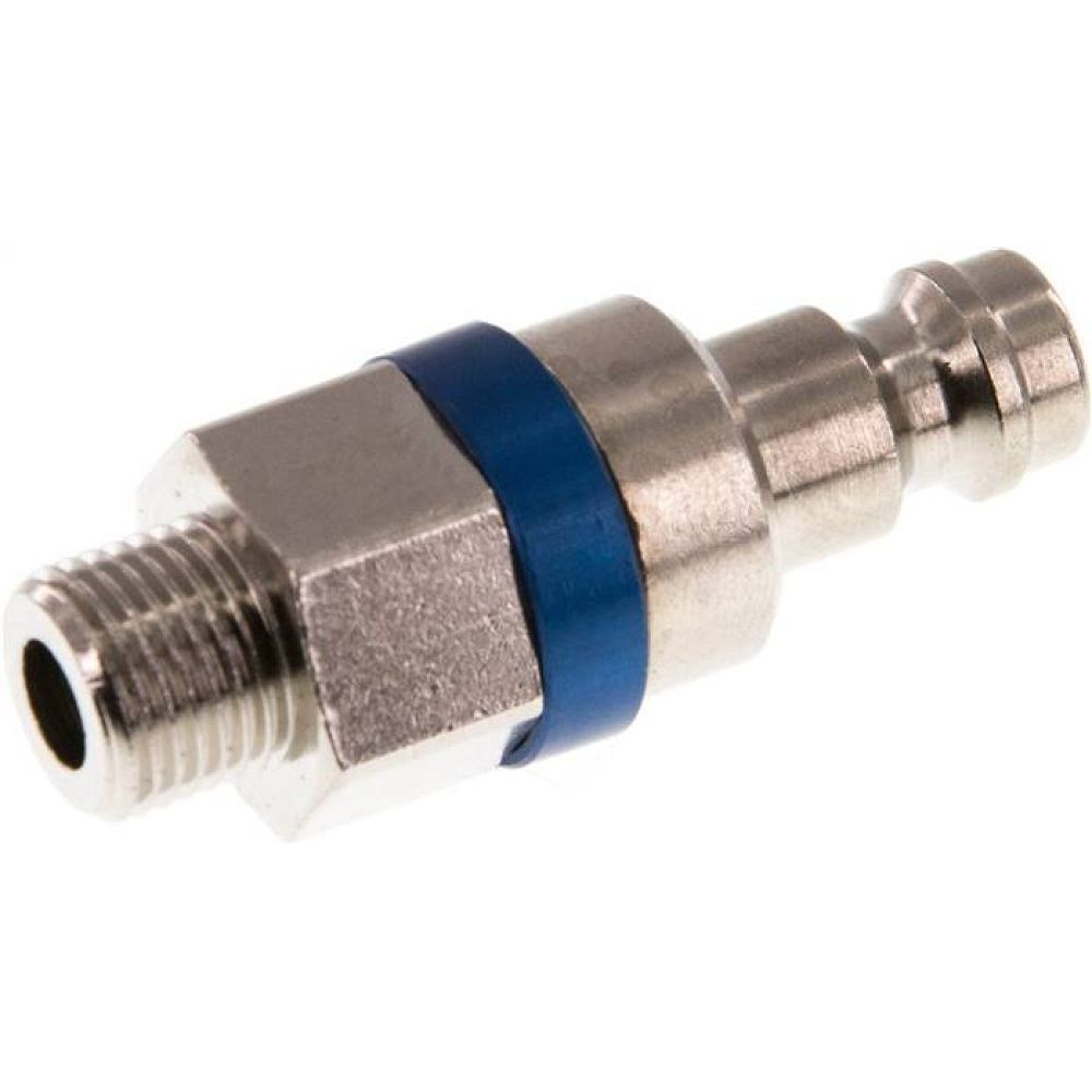 Parker KSG 18 NW5 MSV-BL. Kupplungsstecker (NW5) G 1/8"(AG), Messing vernickelt