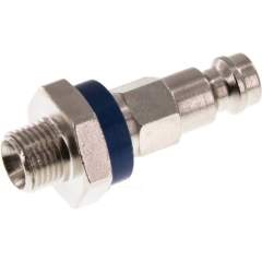 Kupplungsstecker (NW5) G 1/8"(AG), blau, Sechseck SW10