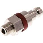 Parker KSG 18 NW5 MSV-RO. Kupplungsstecker (NW5) G 1/8"(AG), Messing vernickelt