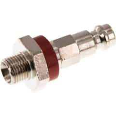 Kupplungsstecker (NW5) G 1/8"(AG), rot, Achteck SW10