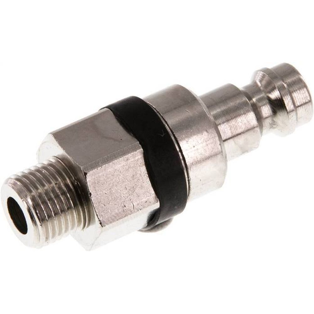 Parker KSG 18 NW5 MSV-SCH. Kupplungsstecker (NW5) G 1/8"(AG), Messing vernickelt