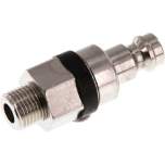 Parker KSG 18 NW5 MSV-SCH. Kupplungsstecker (NW5) G 1/8"(AG), Messing vernickelt