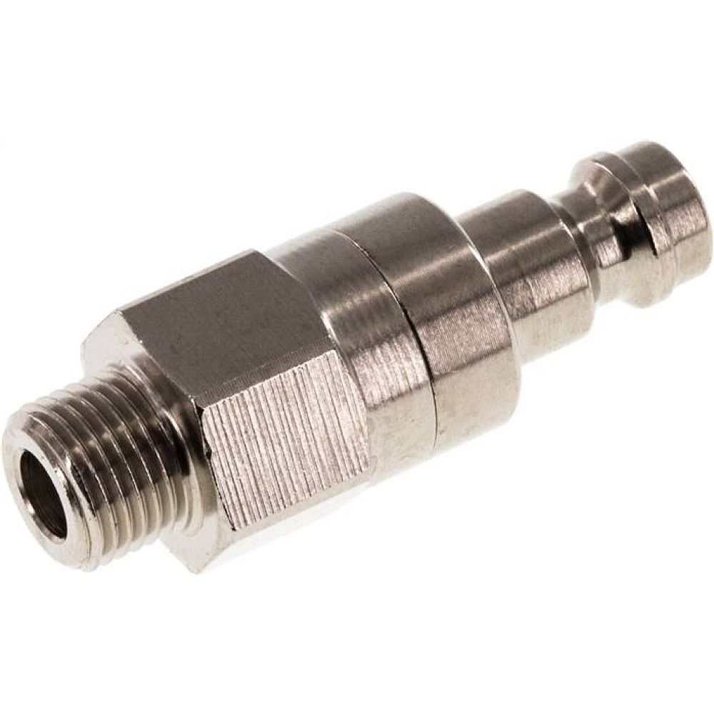 Kupplungsstecker (NW5) G 1/8"(AG), Messing vernickelt