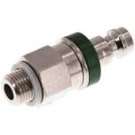 Kupplungsstecker (NW5) G 1/8"(AG), Messing vernickelt