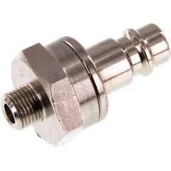 Kupplungsstecker (NW7,2) G 1/8"(AG), Messing vernickelt