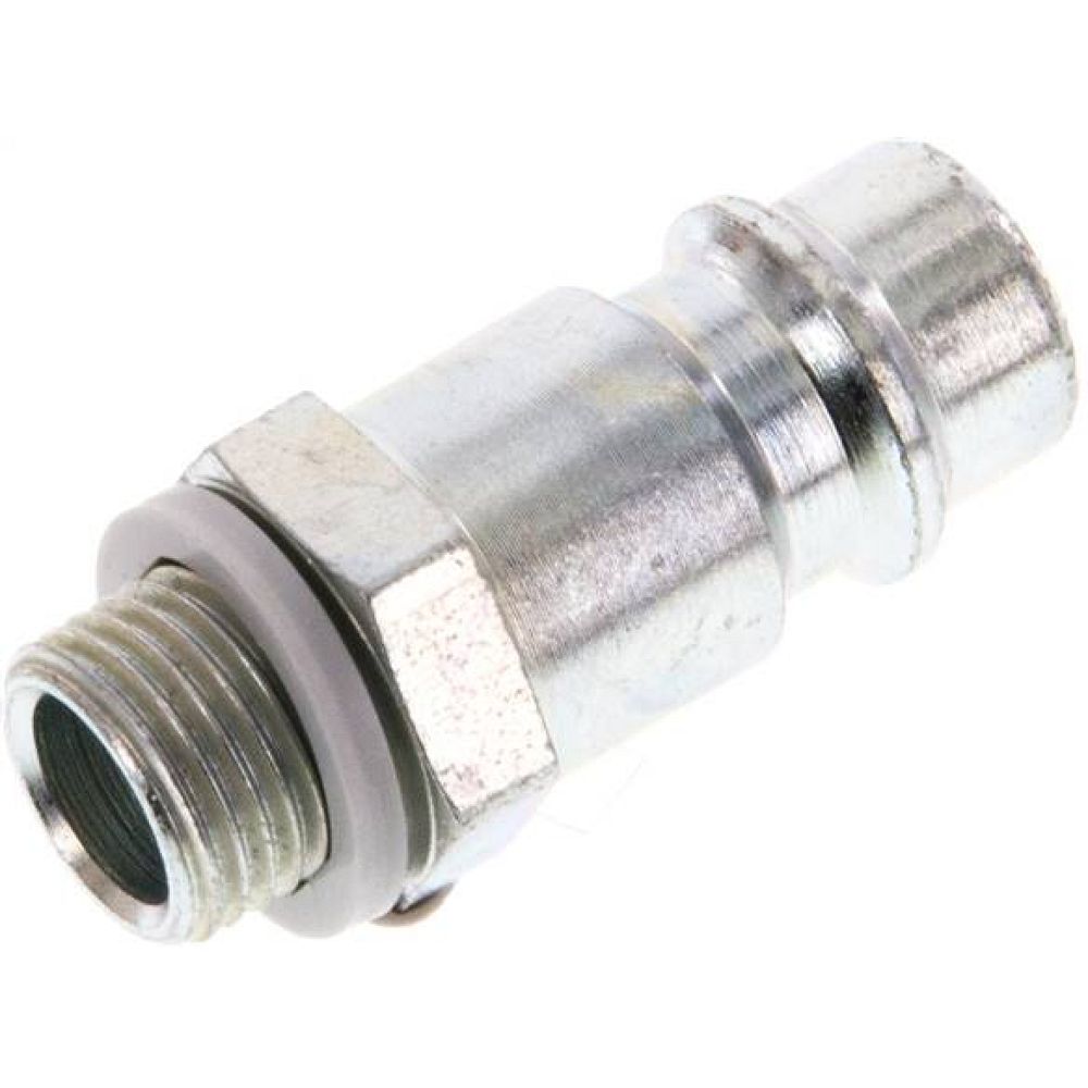 Kupplungsstecker (NW7,2) G 1/8"(AG), Stahl gehärtet & verzinkt