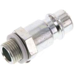 Kupplungsstecker (NW7,2) G 1/8"(AG), Stahl gehärtet & verzinkt